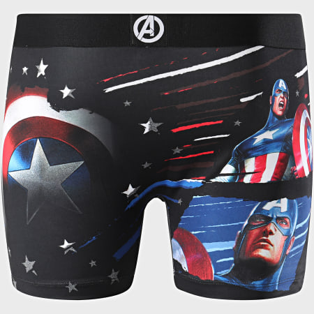 Freegun - Boxer Avengers Captain America Noir
