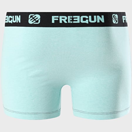 Freegun - Boxer Coton Ultrasoft Bleu Clair