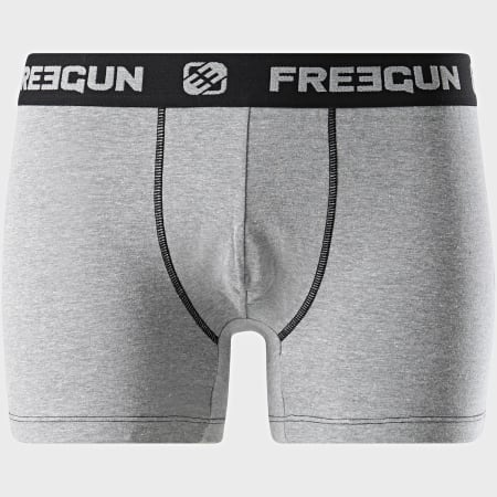 Freegun - Boxer Coton Ultrasoft Gris Chiné