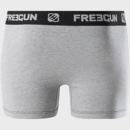 Freegun - Boxer Coton Ultrasoft Gris Chiné