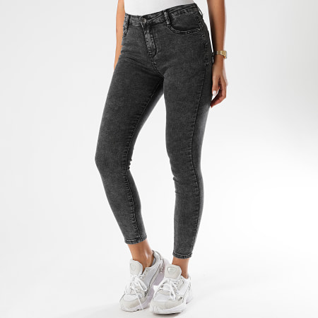 Girls Outfit - Jean Skinny Femme 661-5 Gris Anthracite Chiné