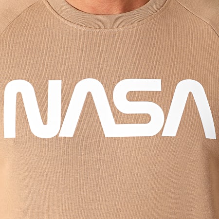 NASA - Sweat Crewneck Worm Logo Camel
