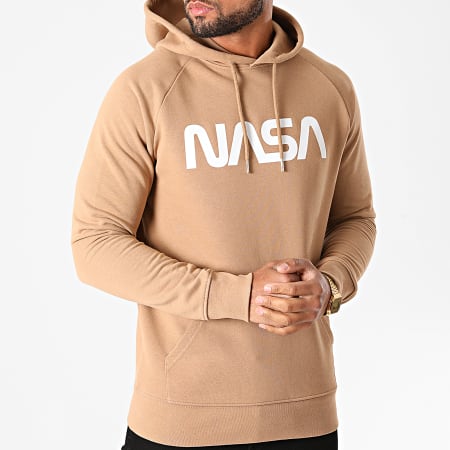 NASA - Sweat Capuche Worm Logo Camel