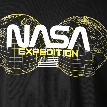 NASA - Felpa con cappuccio Expedition Back Nero