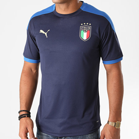 Puma - Tee Shirt FIGC Training 757219 Bleu Marine