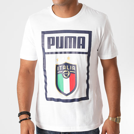 Puma - Tee Shirt FIGC DNA 757504 Blanc
