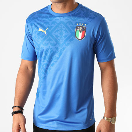 Puma - Tee Shirt FIGC Stadium Home 757953 Bleu Azur