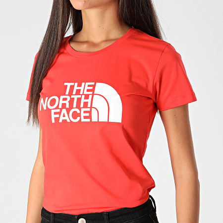 The North Face - Tee Shirt Femme Easy 56R1 Orange Foncé