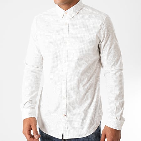 Tom Tailor - Chemise Manches Longues 1020872 Blanc