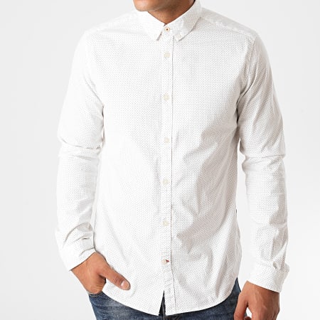 Tom Tailor - Chemise Manches Longues 1020872 Blanc