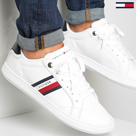 Tommy Hilfiger - Baskets Essential Leather Cupsole 2987 White