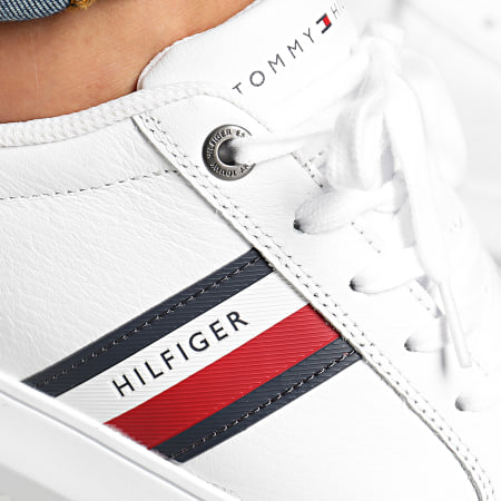 Tommy Hilfiger - Baskets Essential Leather Cupsole 2987 White