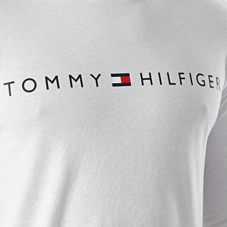 Tommy Hilfiger - Tee Shirt Manches Longues Logo 1171 Blanc