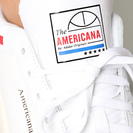 adidas - Baskets Americana Low EF6385 Footwear White Glory Red Cloud White