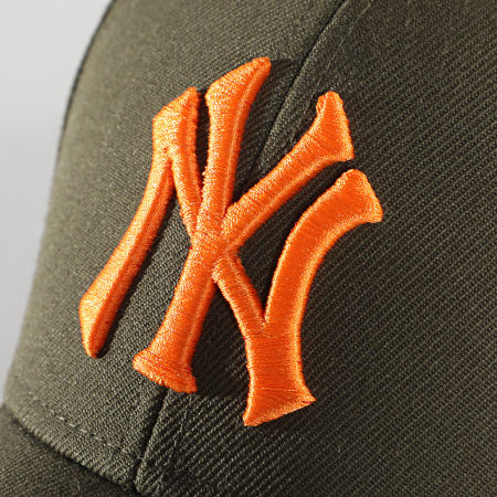 '47 Brand - Casquette MVP Adjustable New York Yankees Vert Kaki Orange