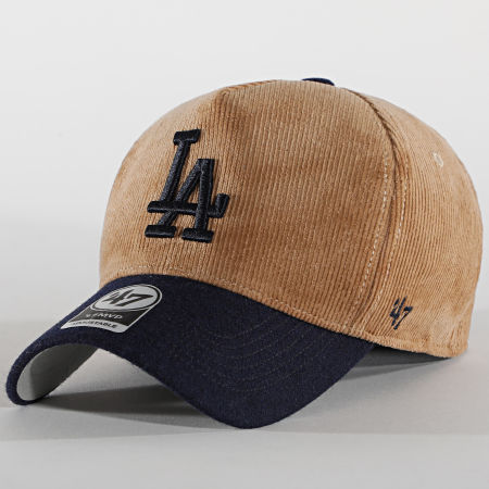 '47 Brand - Casquette MVP Adjustable Corduroy Los Angeles Dodgers Marron