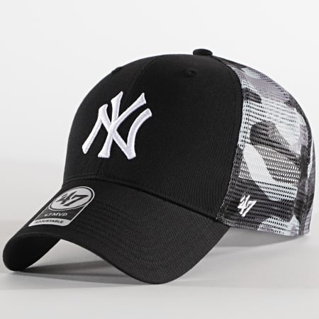 '47 Brand - Casquette Trucker MVP Adjustable New York Yankees Camo Noir Gris