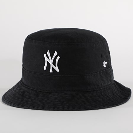 Chapeau Bob Noir Nyls Création Myxjack - Coton Premium, Taille Réglable, Style Urbain Unisexe