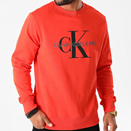 Calvin Klein - Sweat Crewneck Monogram Regular 5595 Orange