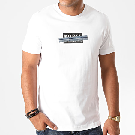 Diesel - Tee Shirt Diegos A00359-0CATM Blanc