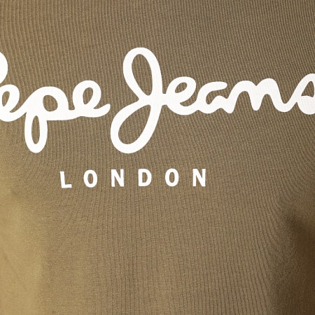 Pepe Jeans - Tee Shirt Original Stretch PM501594 Vert Kaki