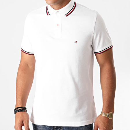 Tommy Hilfiger - Polo a manica corta Core Tommy Tipped 3080 Bianco