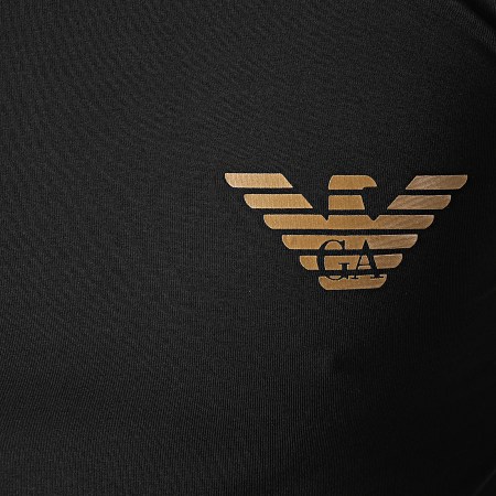 Emporio Armani - Tee Shirt manches Longues 111023-0A526 Noir Doré