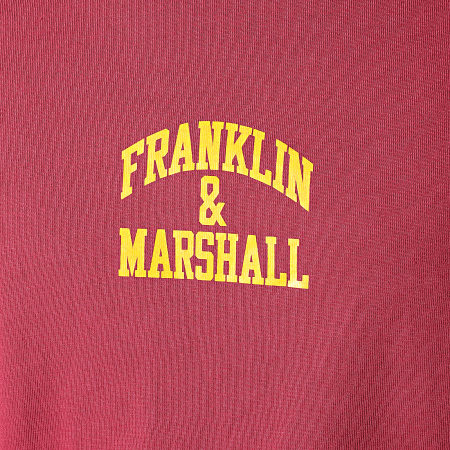 Franklin And Marshall - Tee Shirt JM3009-1000P01 Bordeaux