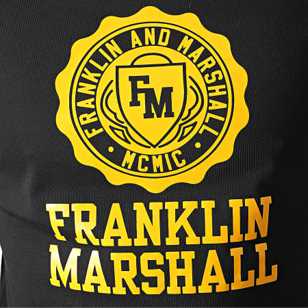 Franklin And Marshall - Tee Shirt Manches Longues JM3013-1000P01 Noir