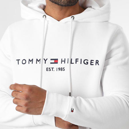 Tommy Hilfiger - Sweat Capuche Tommy Logo 1599 Blanc