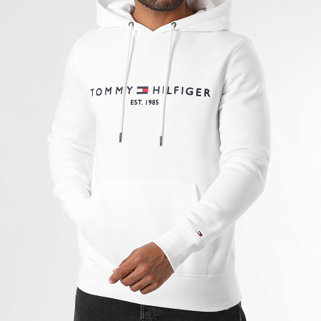 Tommy Hilfiger - Sweat Capuche Tommy Logo 1599 Blanc