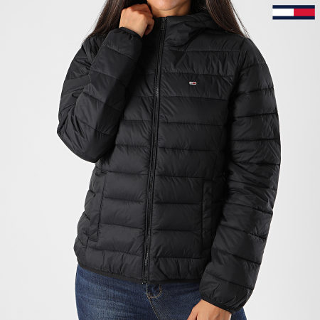 Tommy Jeans - Doudoune Capuche Femme Hooded Quilted Zip 8672 Noir