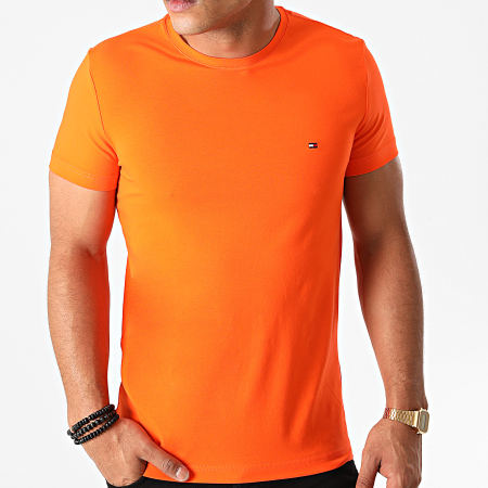 Tommy Hilfiger - Tee Shirt Slim Stretch 0800 Orange