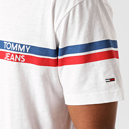 Tommy Jeans - Tee Shirt Stripe Mountain 8799 Blanc