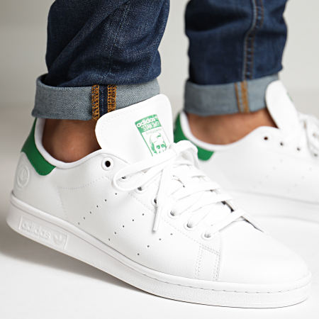 Adidas Originals - Baskets Stan Smith Vegan FU9612 Footwear White Green