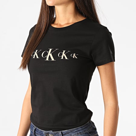 Calvin Klein - Tee Shirt Femme CK Eco Slim 4791 Noir
