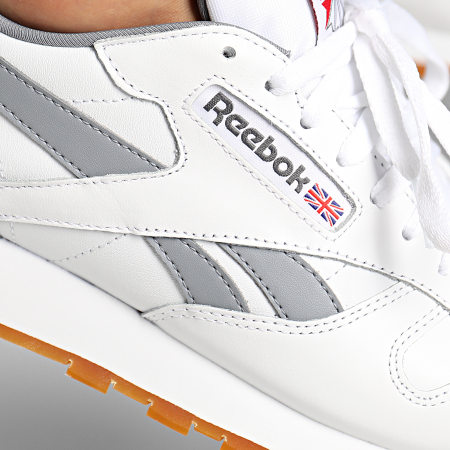 Reebok - Baskets Classic Leather FV1964 White Grey Vector Red