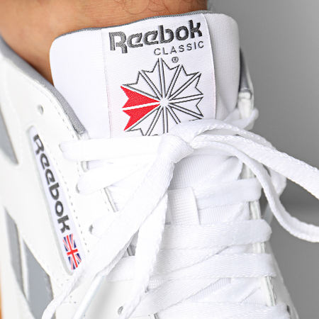 Reebok - Baskets Classic Leather FV1964 White Grey Vector Red