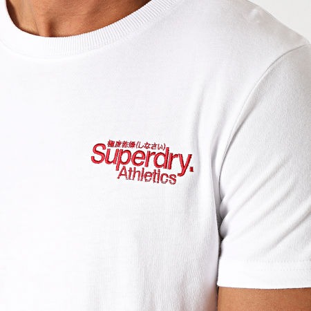 Superdry - Tee Shirt CL Athletics Micro M1010353A Blanc