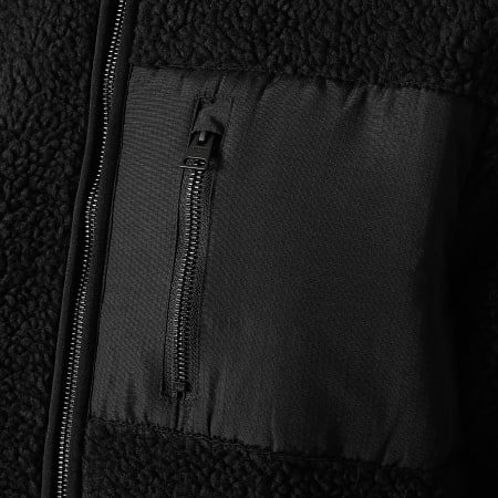 Superdry - Veste Zippée Fourrure Polaire NYC Sherpa M2010379 Noir