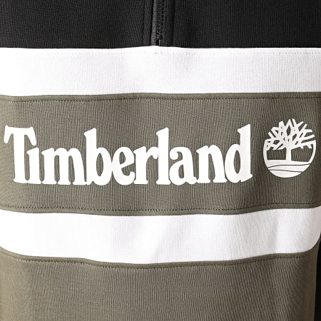 Timberland - Sweat Col Zippé C And S A2AKW Noir Vert Kaki