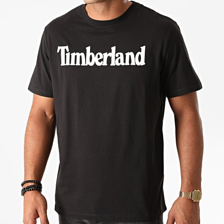 Timberland - Camiseta lineal de la marca Kennebec River A2C31 negra