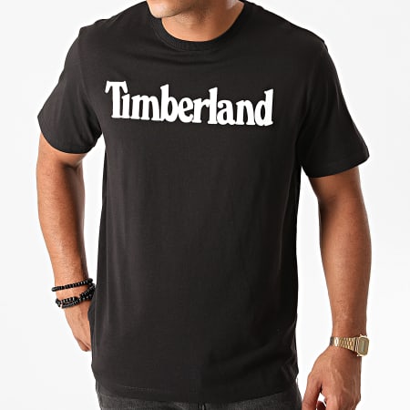 Timberland - Camiseta lineal de la marca Kennebec River A2C31 negra