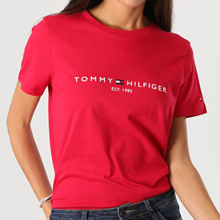 Tommy Hilfiger - Tee Shirt Femme Essential 8681 Fushia