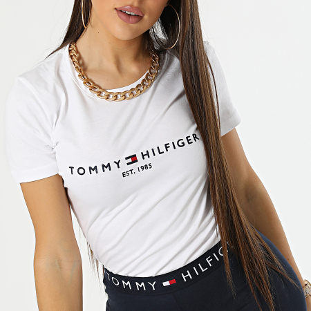 Tommy Hilfiger - Tee Shirt Femme Essential 8681 Blanc