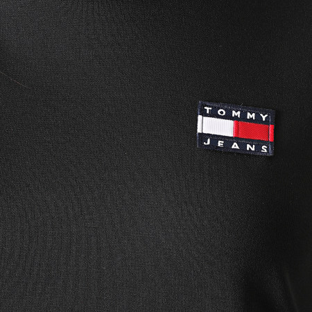 Tommy Jeans - Robe Pull Col Roulé Femme Badge Mock Neck 8877 Noir