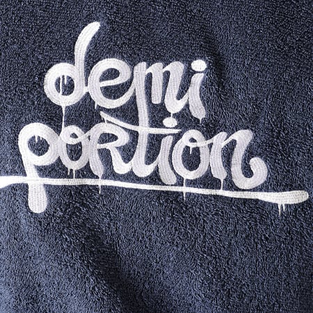 Demi Portion - Peignoir Logo Bleu Marine