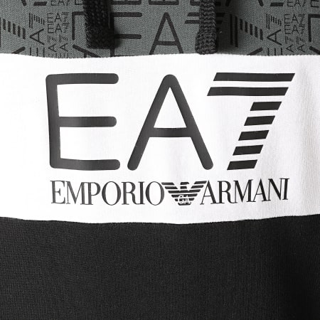 EA7 Emporio Armani - Sweat Capuche 6HPM28-PJ05Z Gris Anthracite Noir