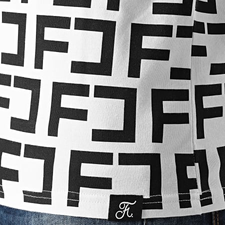 Final Club - Tee Shirt Premium Fit Avec Motif Monogram 492 Blanc