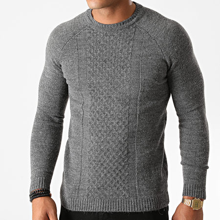 Ikao - Pull LL172 Gris Anthracite Chiné